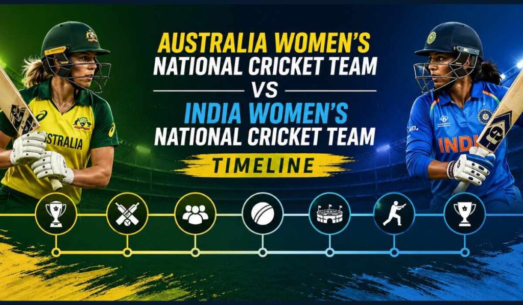Australia Women’s National Cricket Team vs India Women’s National Cricket Team Timeline