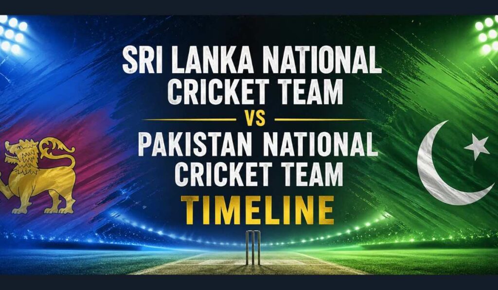 Sri Lanka National Cricket Team vs Pakistan National Cricket Team Timeline