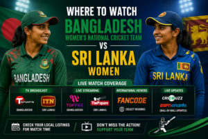 Where to watch bangladesh women's national cricket team vs sri lanka women