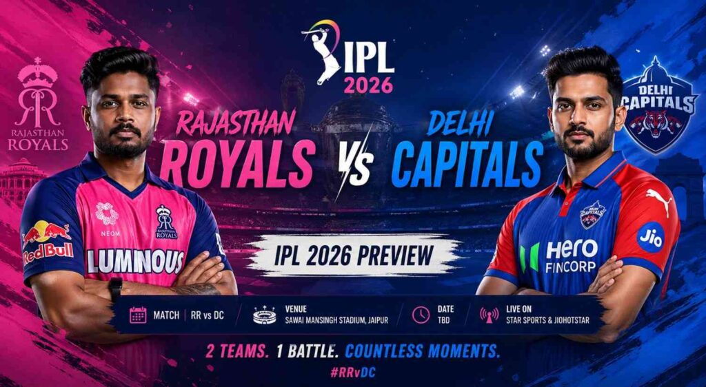 Rajasthan Royals vs Delhi Capitals — IPL 2026 Preview