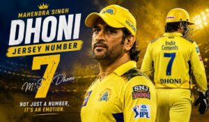 Dhoni Jersey Number