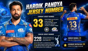 Hardik Pandya Jersey Number